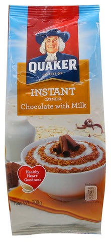 Quaker Instant Oatmeal Chocolate with Milk 200 g