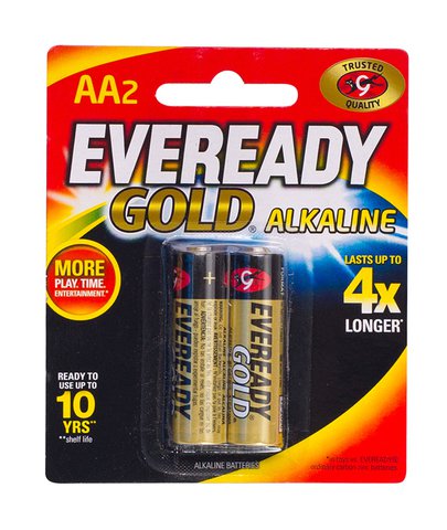 Eveready Gold Batteries A91Bp2 AA2 (LR6) 2 pcs /pack