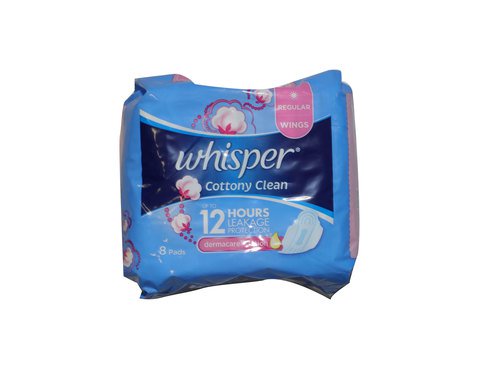 Whisper Cottony Soft Regular Flow With Wings 8 pcs / pack