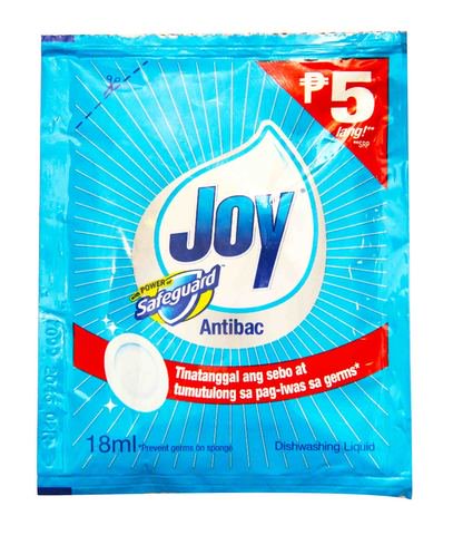Joy Dishwashing Liquid Antibac Safeguard 18 ml