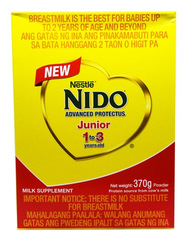 NIDO Junior 1-3 Years Old Milk Supplement Powder 370 g