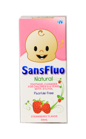 Sans Fluo Natural Toothpaste Strawberry 50 ml