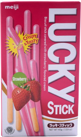 Meiji Lucky Stick Strawberry 45 g