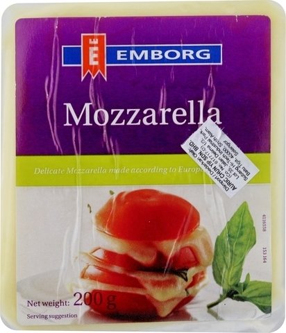 Emborg Mozzarella Block Cheese 200 g