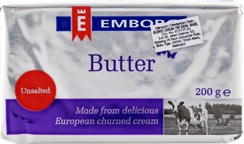 Emborg Butter Unsalted 200 g