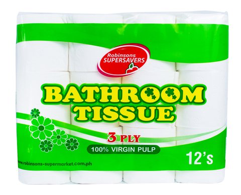 Supersavers Bathroom Tissue 3 Ply 500 Sheets 12 rolls