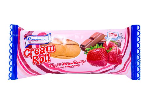 Gardenia Choco Straw Cream Roll 50 g