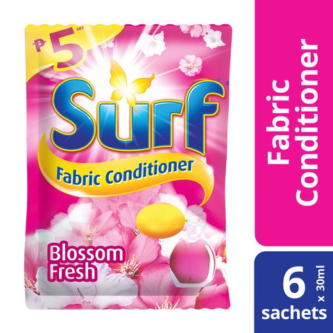 Surf Fabric Conditioner Blossom Fresh 28 ml x 6 sachets