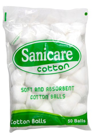 Sanicare Cotton Balls 50 balls /pack