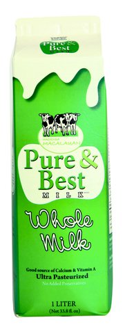 Hacienda Macalauan Pure &amp; Best Whole Milk 1 l