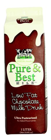 Hacienda Macalauan Pure &amp; Best Low Fat Chocolate Milk Drink 1 l