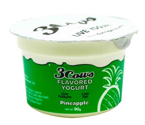 3 Cows Pineapple Yogurt 90 ml