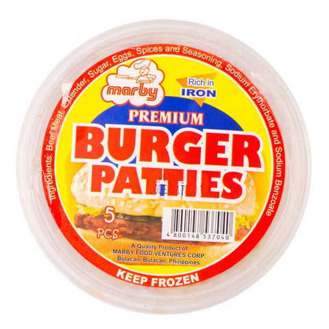 Marby Premium Burger Patties 5 pcs /pack