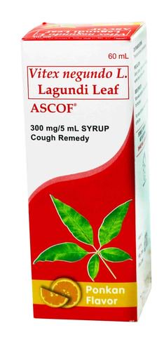 Ascof Ponkan Cough Remedy 300mg 60 ml