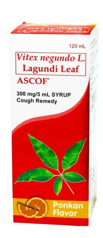 Ascof Ponkan Cough Remedy 300mg 120 ml