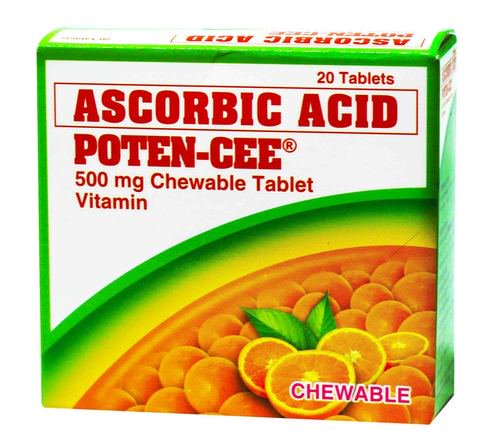 Poten-Cee Chewable 500mg Vitamin 20 pcs /pack