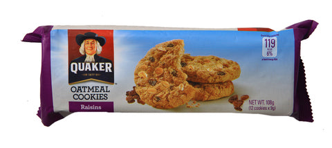 Quaker Oatmeal Cookies Raisins 108 g