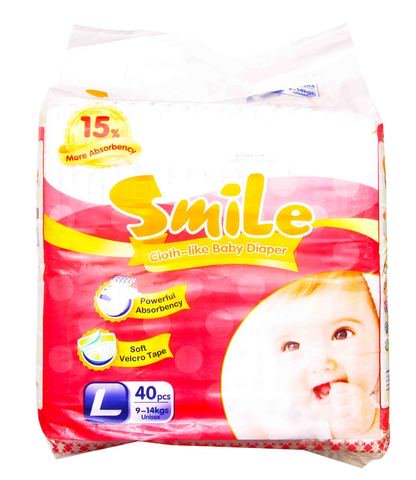 Smile Baby Diaper - Large 40 pcs /pack
