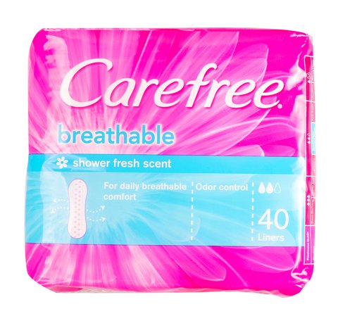 Carefree Breathable Scented Pads Pantyliners 40 pcs /pack