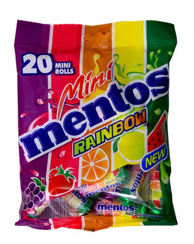 Mentos Mini Rolls Rainbow 20 pcs /pack