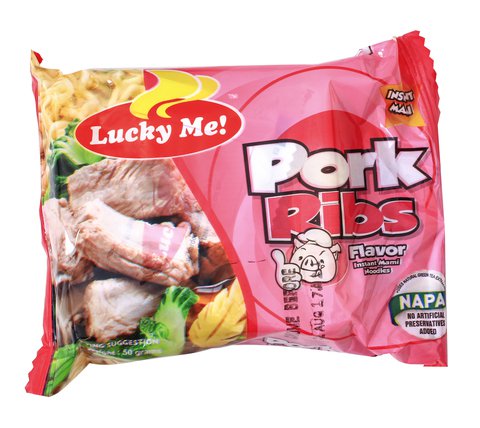 Lucky Me Mami Noodle Pork Ribs 55 g