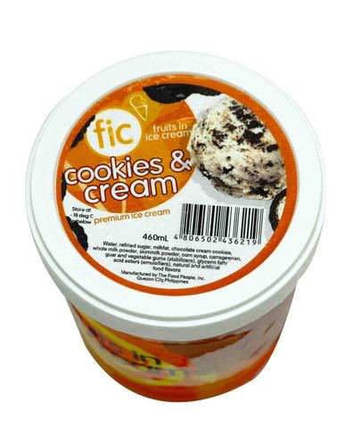 Fic Premium Cookies &amp; Cream Ice Cream 460 ml