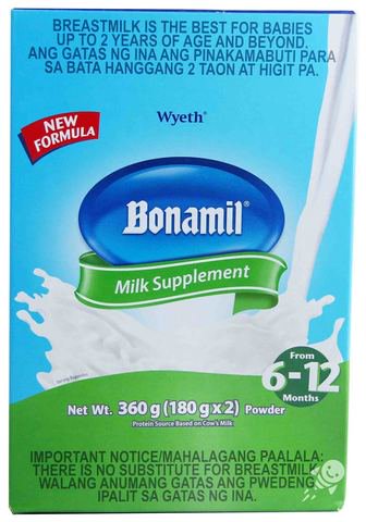 Bonamil Milk Supplement 6-12 Months 360 g