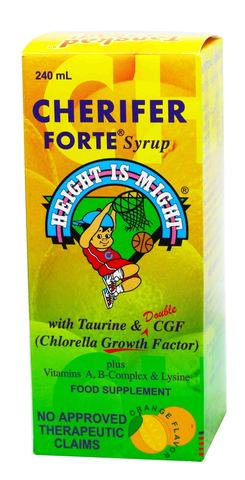 Cherifer Forte Syrup - Double CGF (Chlorella Growth Factor) 240 ml