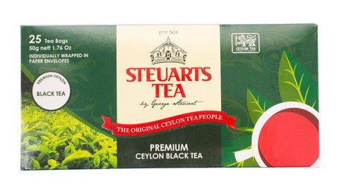 Steuarts Premium Ceylon Black Tea 25 pcs /pack (50 g)
