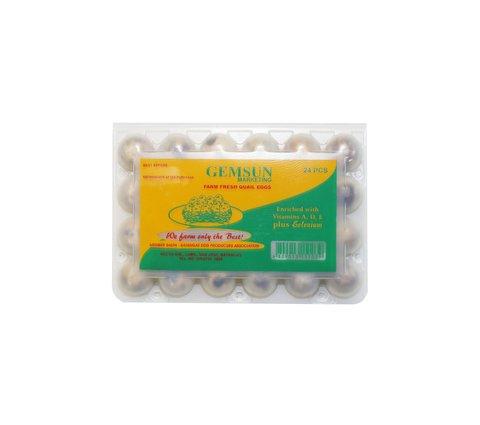 Gemsun Quail Eggs 24 pcs /tray