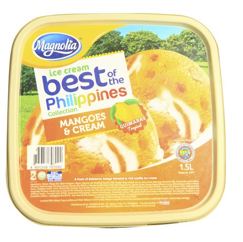 Magnolia Best Of the Philippines Mangoes 'N Cream Ice Cream 1.5 l