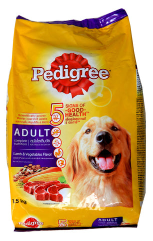 Pedigree Lamb &amp; Vegetables Adult Dog Food 1.5 kg