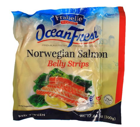 Frabelle Salmon Belly Strips 500 g
