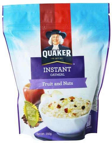 Quaker Instant Oatmeal Fruit &amp; Nuts 350 g