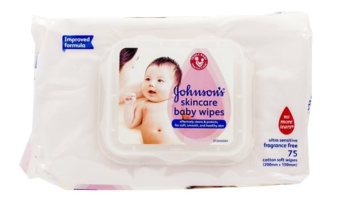 Johnson’s Baby Skincare Wipes Unscented 75 wipes /pack