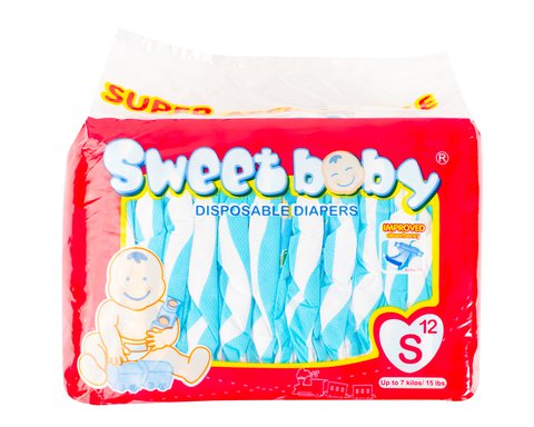 Sweet Baby Diapers Small 12 pcs /pack