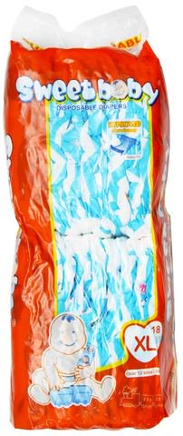 Sweet Baby Disposable Diaper - Extra Large 18 pcs /pack
