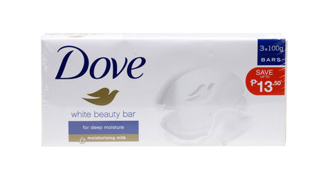 Dove Bar Soap White Beauty 1 pack (3 pcs x 100 g)