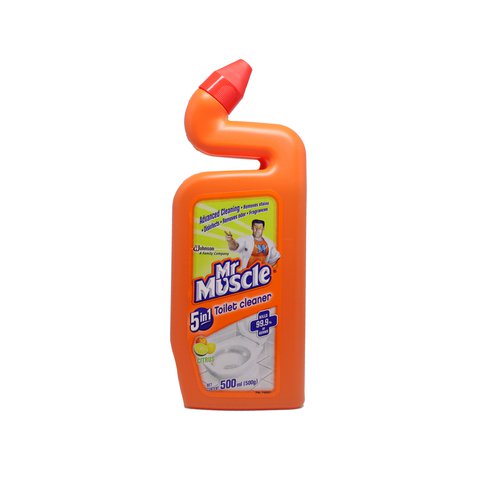 Mr Muscle 5 In 1 Toilet Bowl Cleaner Visible Power - Citrus 500 ml