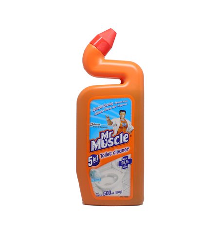 Mr Muscle 5 In 1 Toilet Bowl Cleaner Visible Power - Marine 500 ml