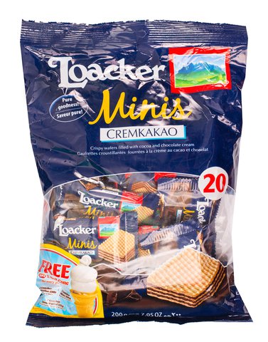 Loacker Minis Cremkakao Wafer Cookies 200 g