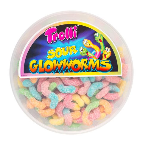 Trolli Sour Glow Worms 500 g