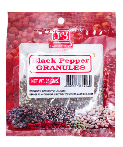 J&amp;Y Black Pepper Granules 25 g