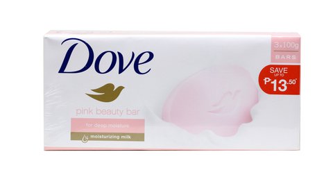 Dove Bar Soap Pink Beauty 1 pack (3 pcs x 100 g)