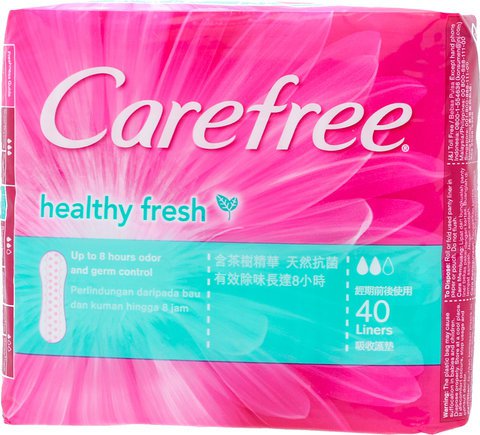 Carefree Healthy Fresh Sanitary Napkins 40 liners /pack