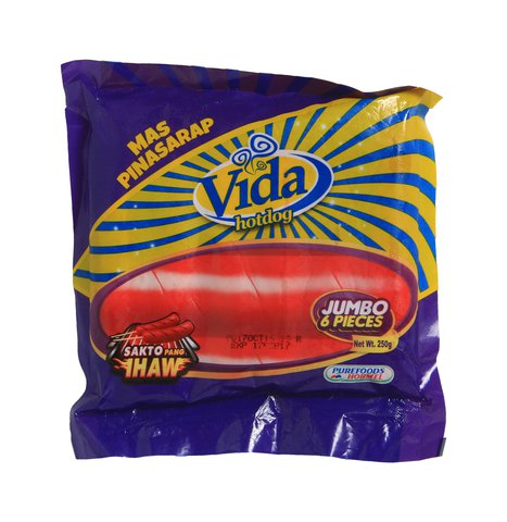 Purefoods Vida Jumbo Hotdog 250 g