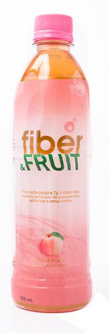 Fiber & Fruit Peach Flavor Fruit Juice Drink 500 ml