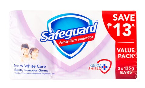 Safeguard Body Soap Ivory White Care Value Pack 3 pcs /pack