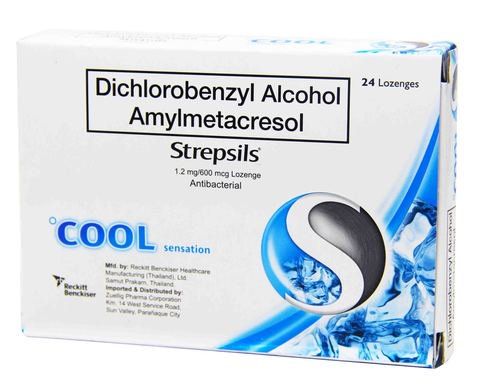 Strepsils Blister Pack Throat Lozenges - Cool 24 pcs /pack