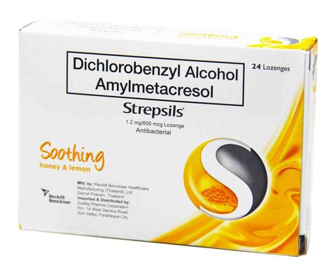 Strepsils Blister Pack Throat Lozenges - Honey &amp; Lemon 24 pcs /pack